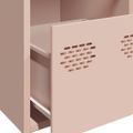 vidaXL Komoda ružová 68x39x73,5 cm oceľ valcovaná za studena
