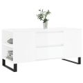 vidaXL Konferenčný stolík lesklý biely 102x44,5x50 cm kompozitné drevo
