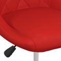 vidaXL Jedálenská stolička vínovo-červená umelá koža