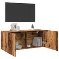 TV Skrinka vidaXL Nástenná Old Wood 100x30x41 cm