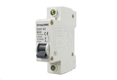Jistič Showpelec DZ47-63 C10, 230V/10A/C 1fázový na DIN lištu