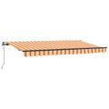 vidaXL Sklopná markíza Žltá 400 x 200 cm látka