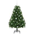 vidaXL Umelý Sklápací Vianočný Stromček Zelená 150 cm PVC a oceľ