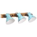 vidaXL Nástenná lampa 25 W šmuhovaná modrá 65x25 cm E27