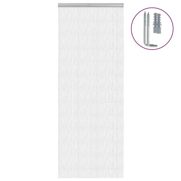 vidaXL Záves na dvere 80x212 cm hliník
