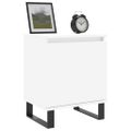 vidaXL Nočné skrinky 2 ks vysoký lesk biele 40x30x50 cm kompoz. drevo