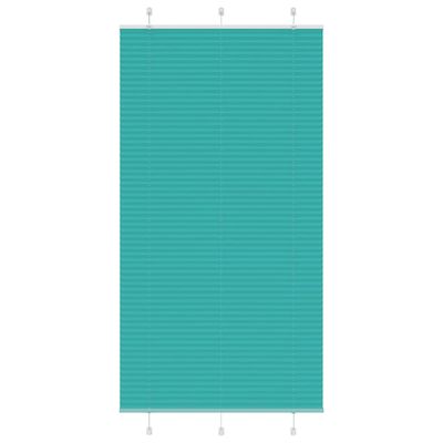 vidaXL Plisovaná roleta petrolejovo zelená 105x200 cm šírka látky 104,4 cm polyester