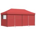 vidaXL Párty stan 292 x 580 x 315 cm Vínovo červená Oxfordská látka