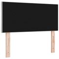 vidaXL LED hlavová doska Svetlosivá 90 cm Zamat