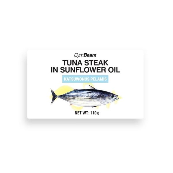Steak z tuniaka v slnečnicovom oleji - GymBeam, 110 g