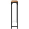 vidaXL Konzolový stôl Staré drevo 75 x 19,5 x 75 cm Kompozitné drevo