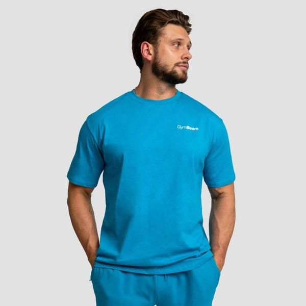 Tričko Oversized Limitless Aquamarine - GymBeam, veľkosť L, veľkosť oblečenia L