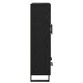 vidaXL Highboard Čierny dub 69,5 x 31 x 115 cm Kompozitné drevo