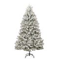 vidaXL Umelý Sklápací Vianočný Stromček 300 LED Zelená a biela 270 cm
