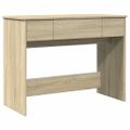 vidaXL Toaletný stolík so zrkadlom dub sonoma 100x45x76 cm