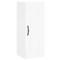 vidaXL Vysoká skrinka biela 34,5x34x180 cm spracované drevo