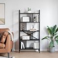 vidaXL Regál na knihy 9 úrovní 75 x 30 x 156 cm Kompozitné drevo