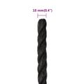 vidaXL Pracovné lano čierne 10 mm 250 m polypropylén