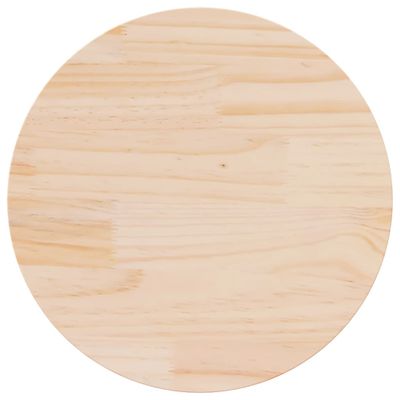vidaXL Stolová doska Ø50x2,5 cm masívna borovica