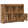 vidaXL Servírovacia skriňa Staré drevo 98,5 x 33 x 80 cm