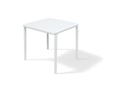 Stôl záhradný BRENE 795x795x755mm - biela