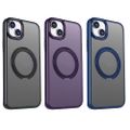 Otočné puzdro Mag Ring pre iPhone 12 / 12 Pro 6,1" fialová