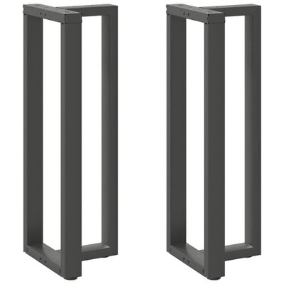 vidaXL Nohy barového stola v tvare T, 2 ks, antracitové, 40x35x(110-111) cm, oceľ