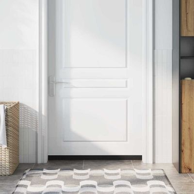 vidaXL Samolepiace tesnenia dverí s kefou 12 pcs Biela 100 cm