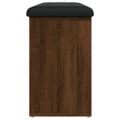 vidaXL Lavička na topánky hnedý dub 102x32x50 cm kompozitné drevo