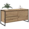 vidaXL TV skrinka 100 x 36 x 49.5 cm Remeselnícky dub Kompozitné drevo