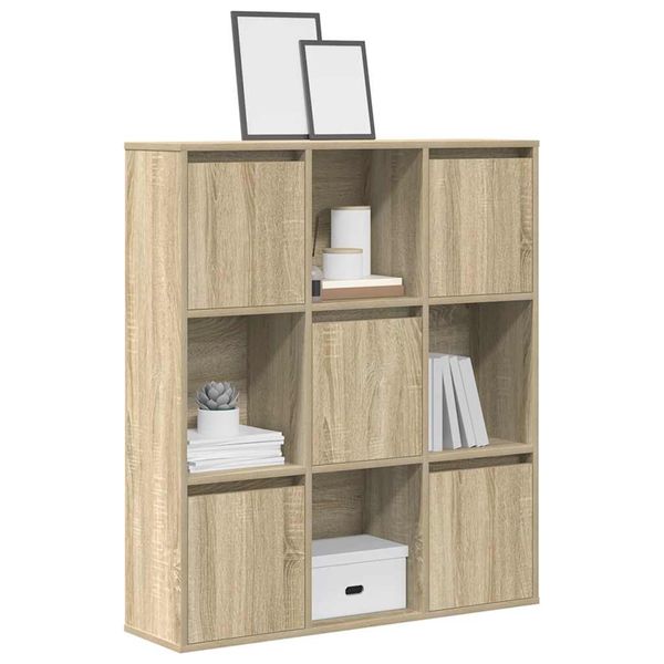 vidaXL Knižnica dub sonoma 89x24x101,5 cm kompozitné drevo
