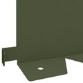 vidaXL Obrubník trávnika 30 ks 102 x 15 x 4 cm Oceľ Olivovo zelená