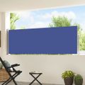 vidaXL Zaťahovacia bočná markíza na terasu 100x514 cm, modrá