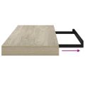 vidaXL Plávajúce nástenné police 4 ks, dubové 60x23,5x3,8 cm, MDF