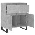 vidaXL Komoda betónovo sivá 60x35x70 cm spracované drevo