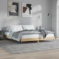 vidaXL Posteľný rám bez matraca dub sonoma 150x200 cm kompozitné drevo