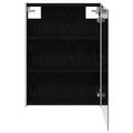 vidaXL Kúpeľňová zrkadlová skrinka Čierny dub 53,5 x 15,5 x 70 cm