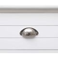 vidaXL Komoda biela 115x30x76 cm drevená