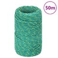 vidaXL Lodné lano zelené 2 mm 50 m polypropylén