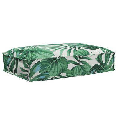 vidaXL Podložka List Vzor listov 60 x 40 x 8 cm Oxfordská látka