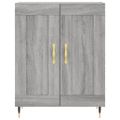 vidaXL Vysoká skrinka sivý dub sonoma 69,5x34x180 cm spracované drevo