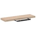 vidaXL Plávajúce police 4 ks 80x23,5x4 cm, kompozitné drevo