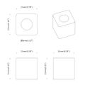 vidaXL Držiak zásuvky 6792 ks Čierna 15 x 15 x 15mm PP kopolymér
