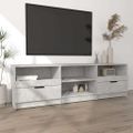 vidaXL TV stolík betónový sivý 150x33,5x45 cm spracované drevo
