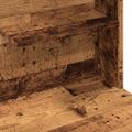 vidaXL toaletný stolík s LED Old Wood 74,5x40x141 cm