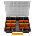 vidaXL Box na súčiastky 2 ks s priehradkami 360x250x85 mm PP