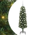 vidaXL Umelý vianočný stromček Zelená 150 cm PVC, oceľ a plast
