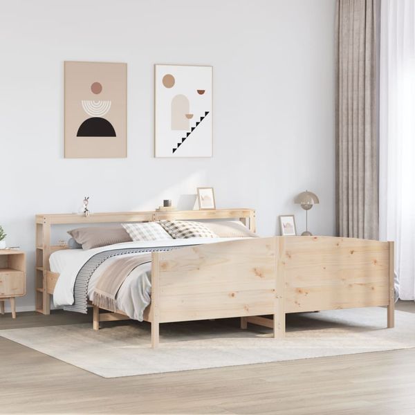 vidaXL Posteľ bez matraca 180x200 cm masívna borovica