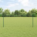 vidaXL Euro oplotenie s pilierom 10 x 1 m PVC potiahnutá oceľ Zelená