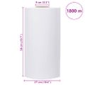 vidaXL poľnohospodárska stretch fólia biela 25 µm 50 cm x 1800 m